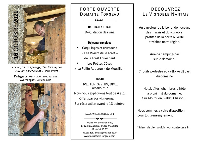muscadet forgeau portes ouvertes