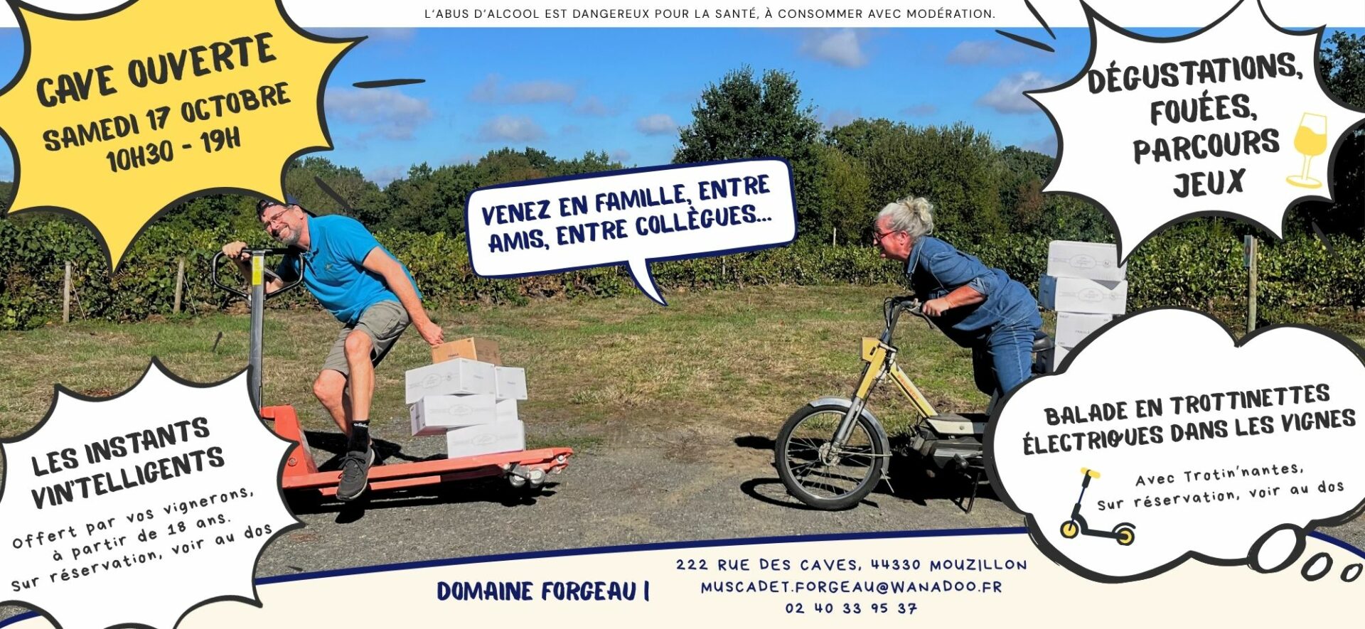 Invitation - Cave Ouverte Domaine Forgeau